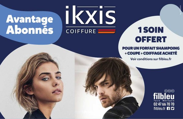 Ikxis : 1 soin offert pour un forfait shampoing + coupe + coiffage acheté