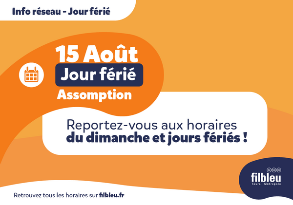 Samedi 15 août - Jour Férié