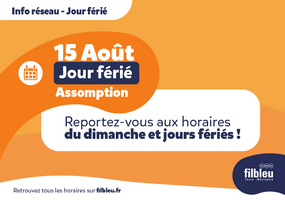 Samedi 15 août - Jour Férié
