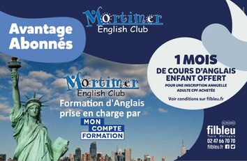 Mortimer English School : 1 mois de cours anglais enfant offert pour une souscription annuelle adulte CPF achetée