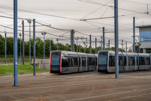 Photo des rames de Tramway