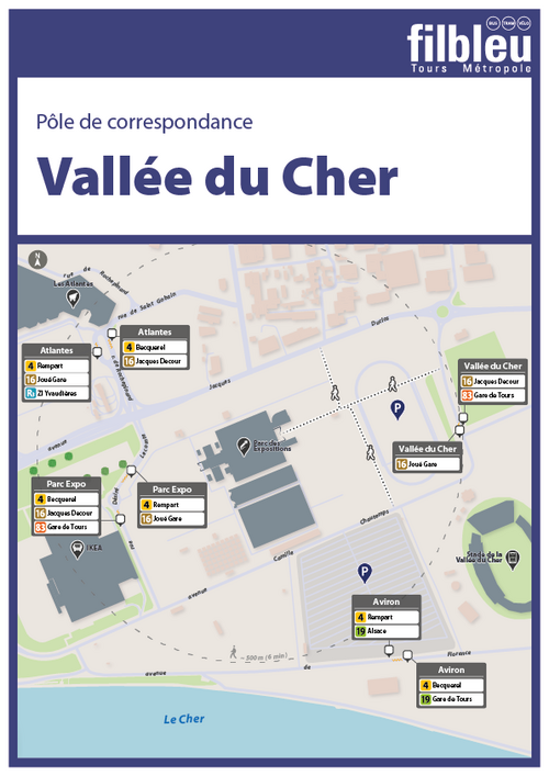 Plan de correspondance Vallée du Cher