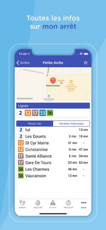 Toutes les infos sur mon arrêt : la position, les lignes le desservant et les horaires de passages en temps réel