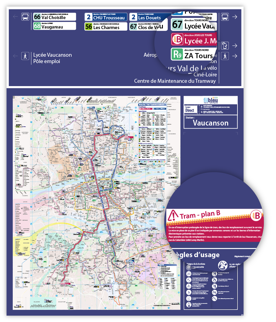 fil bleu tours tram horaires